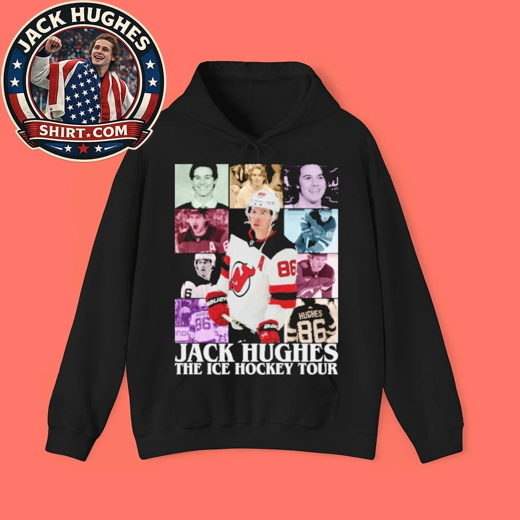 Jack Hughes The Ice Hockey Tour Tee Shirt