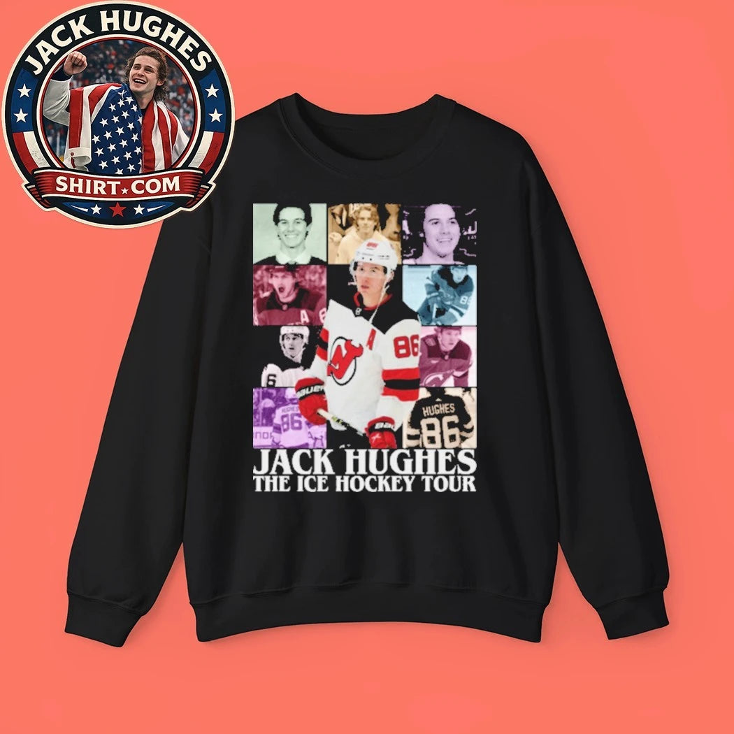 Jack Hughes The Ice Hockey Tour Tee Shirt