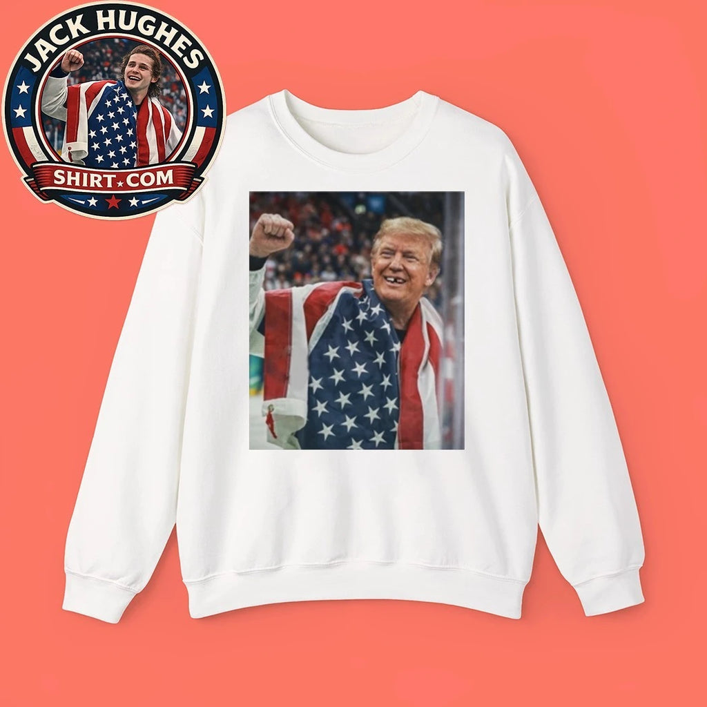 Jack Hughes Trump Champion Tooth Parody Shirt