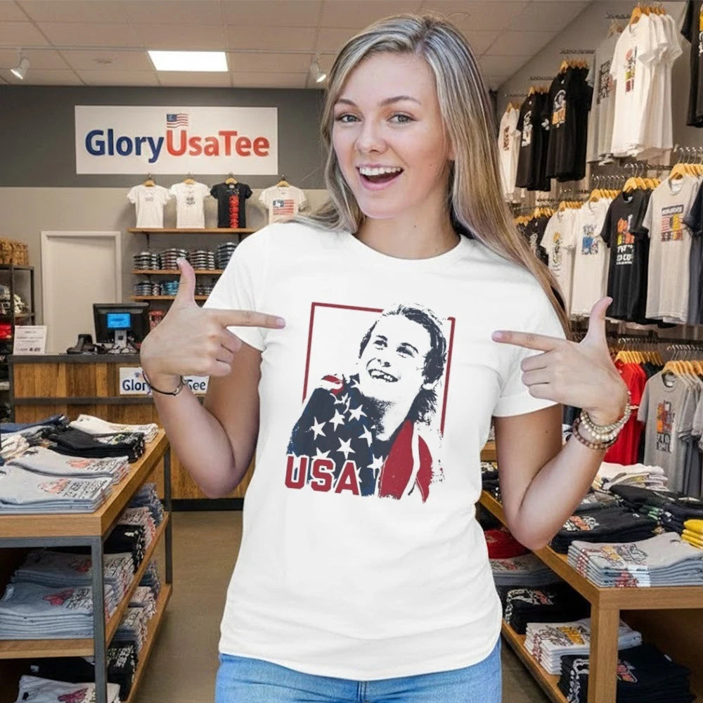 Jack Hughes USA 2026 Hockey T-Shirt