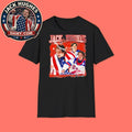 Jack Hughes USA Gold Hockey Flag New T-Shirt