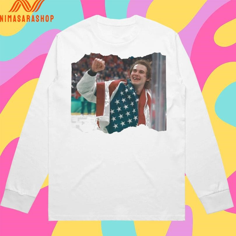 Jack Hughes USA Gold Hockey Retro Patriotic Hockey Fan Shirts