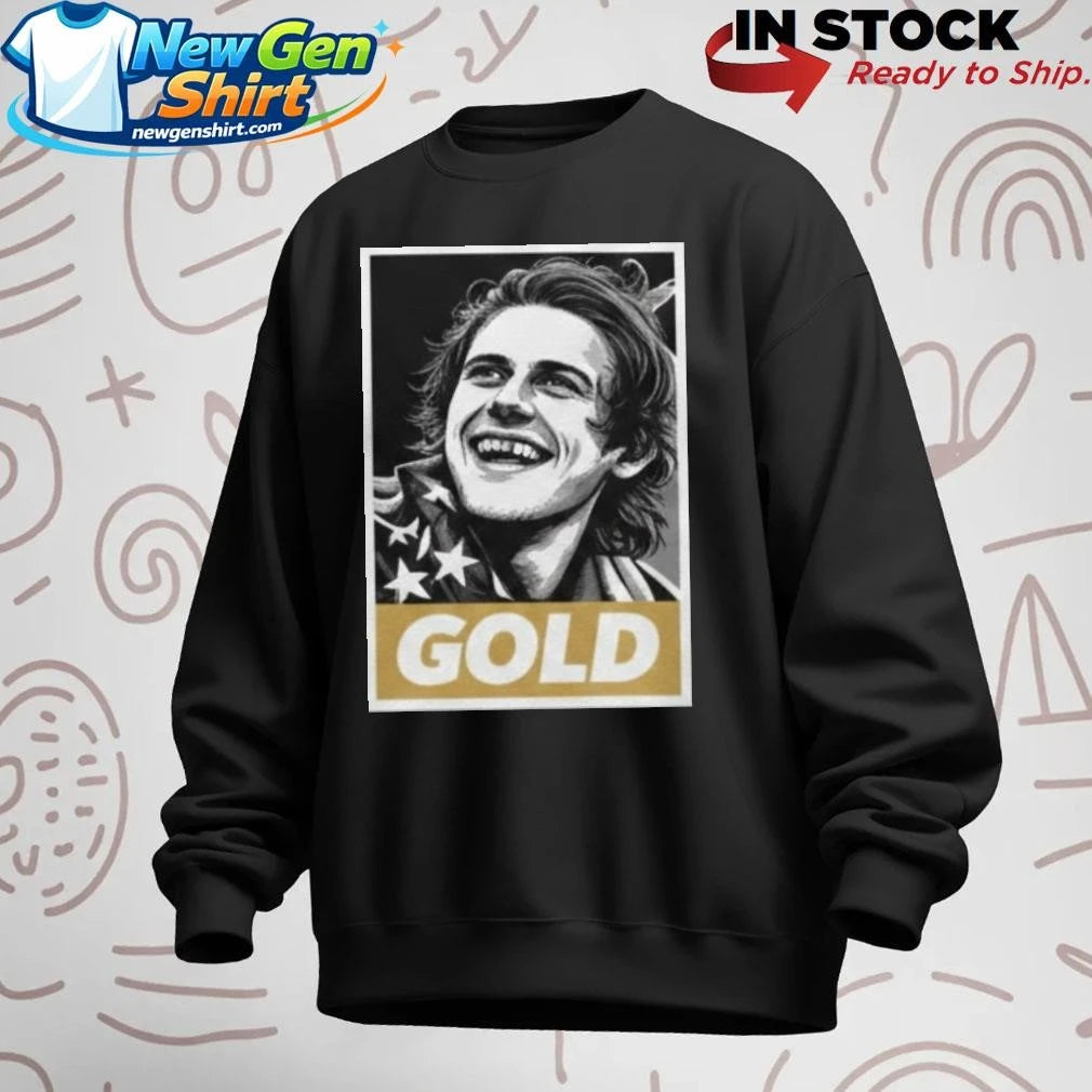 Jack Hughes USA Gold Medal Shirt