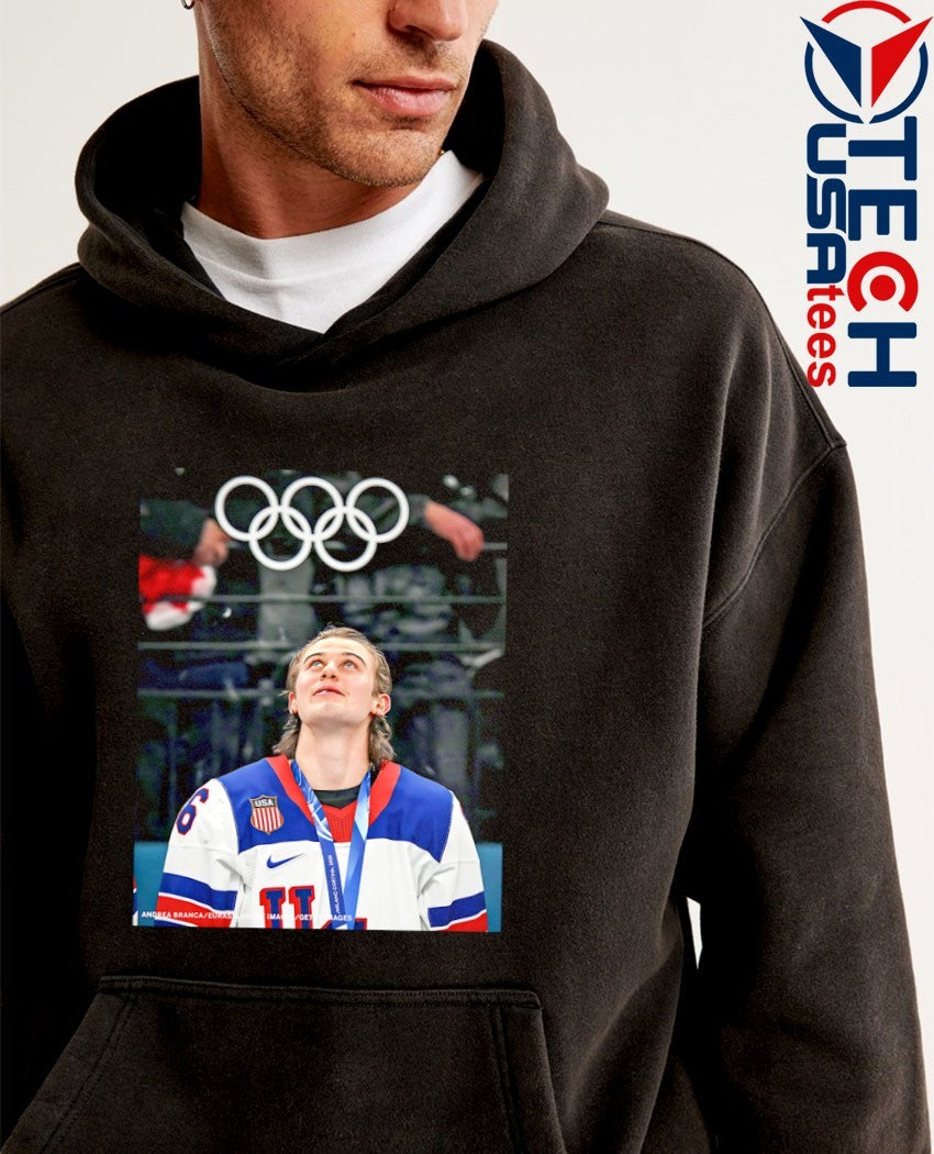 Jack Hughes USA Hockey 2026 World Champions shirt