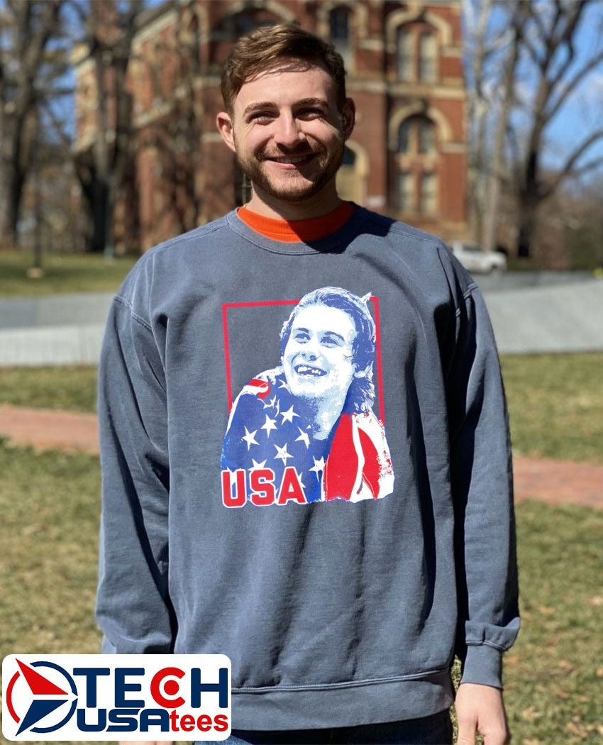 Jack Hughes USA Hockey 2026 lost teeth shirt