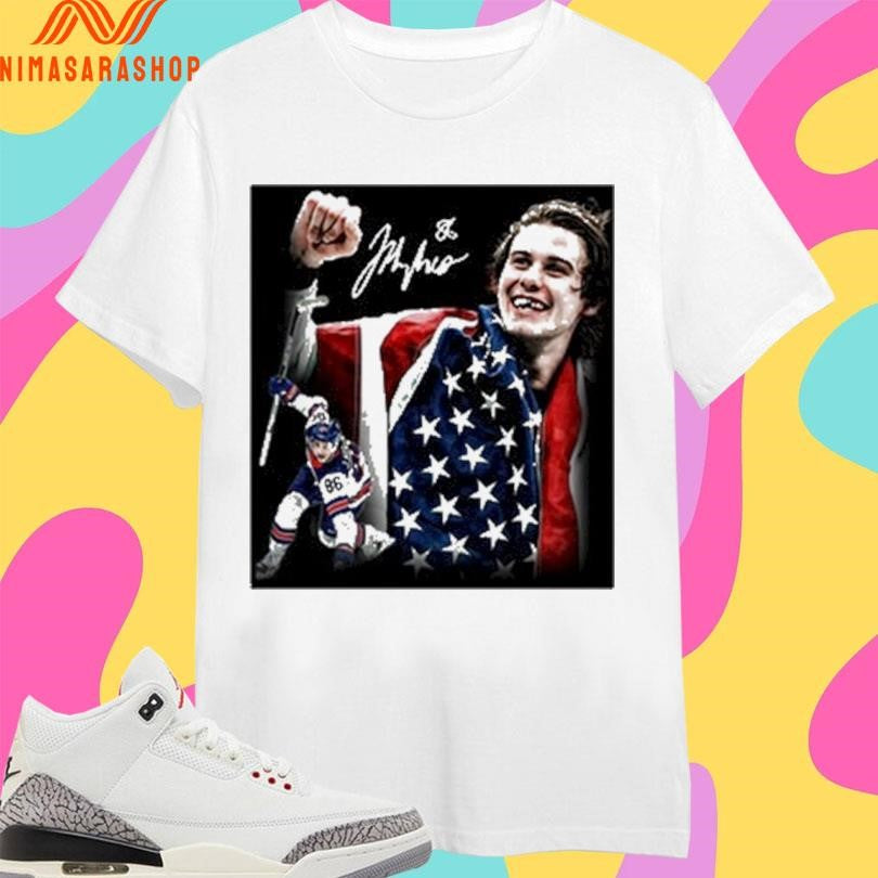 Jack Hughes USA Hockey Gold 2026 Shirts