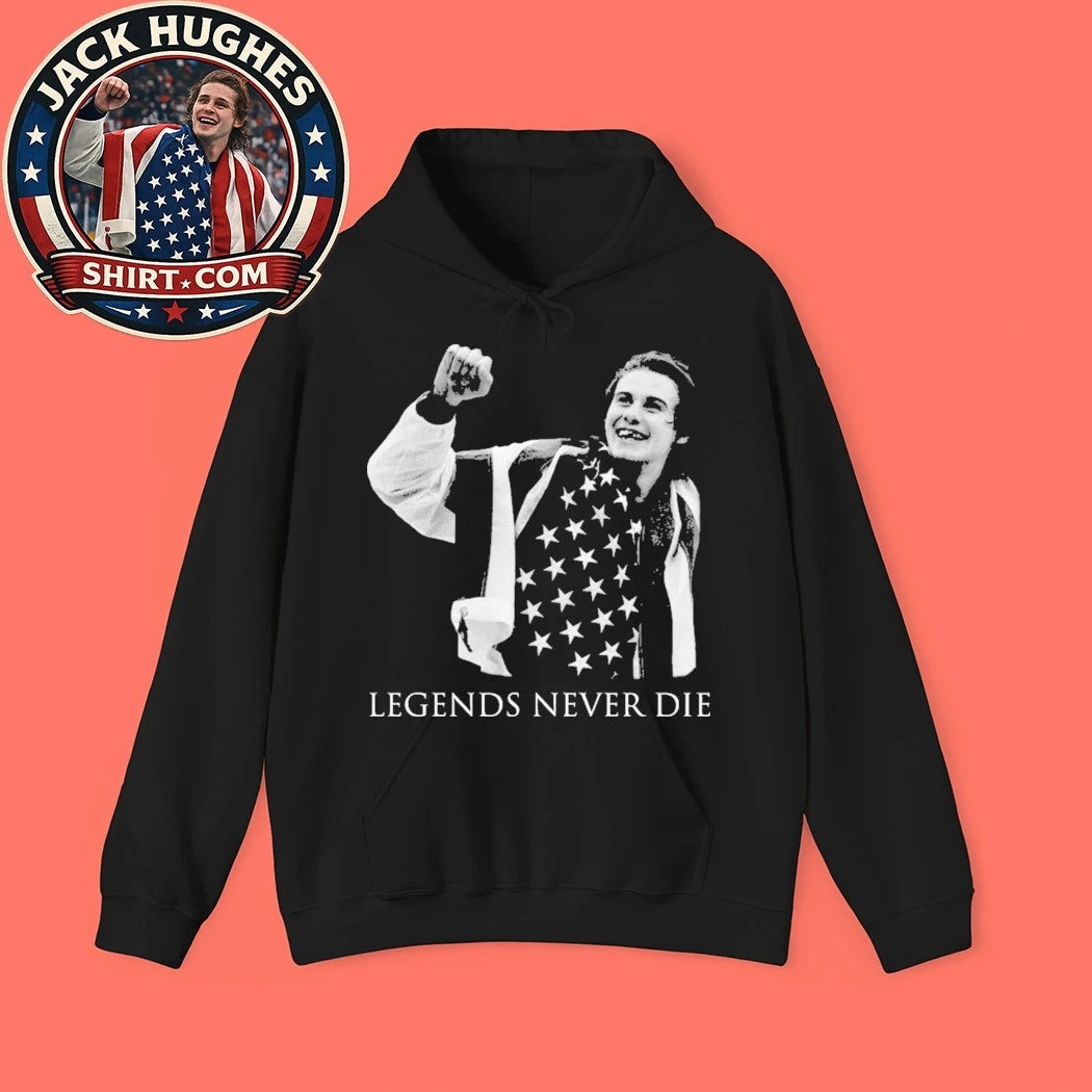 Jack Hughes USA Hockey Gold Medal Graphic T-Shirt