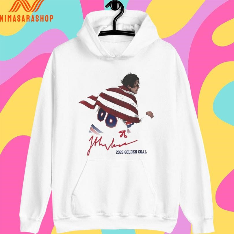 Jack Hughes USA Hockey Golden Goal 2026 Hockey Shirts