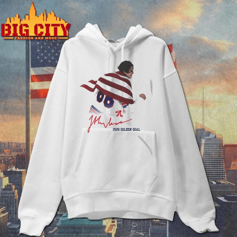 Jack Hughes USA Hockey Golden Goal 2026 Hockey Shirt
