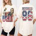Jack Hughes Usa Gold Hockey 2026 American Two Sided Tee Shirt