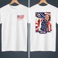 Jack Hughes Usa Gold Hockey And Signature Two Sided Graphic T-Shirt