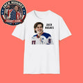 Jack Hughes Usa Gold Hockey Graphic T-Shirt