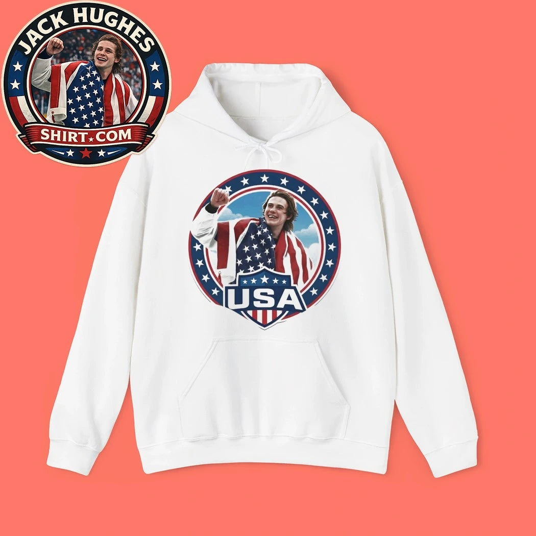 Jack Hughes Usa Hockey Fan Graphic T-Shirt
