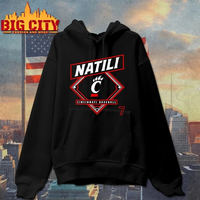 Jack Natili Cincinnati Bearcats Baseball T-shirt