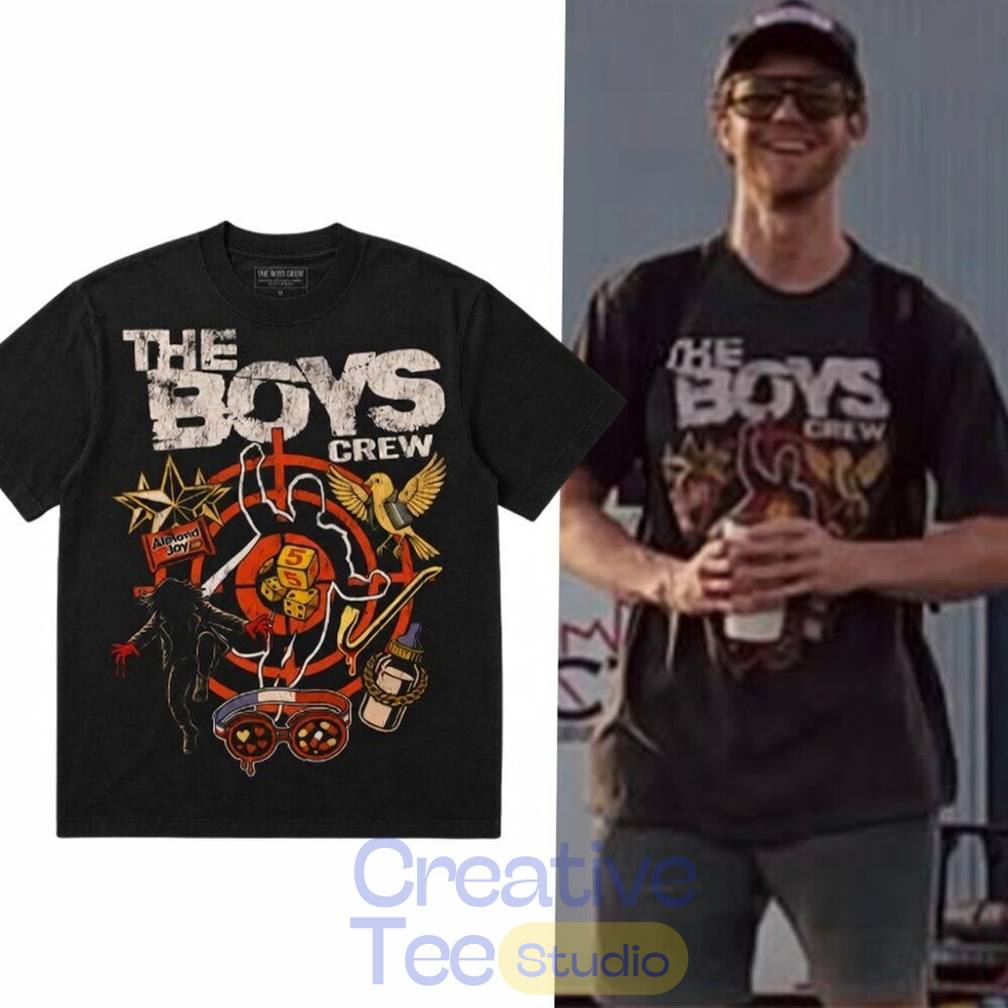 Jack Quaid Hughie Campbell The Boys Crew Shirt