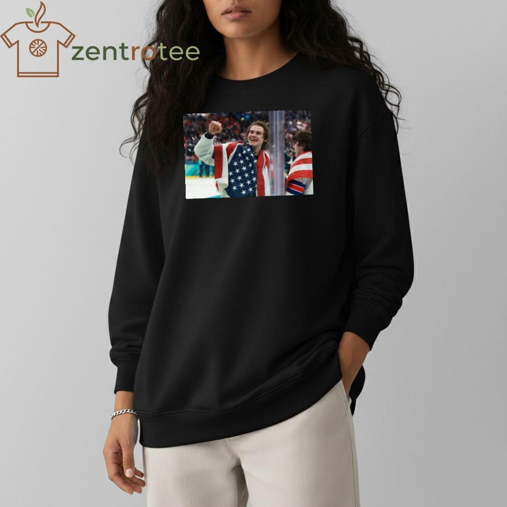 Jack hughes fist celebration shirt