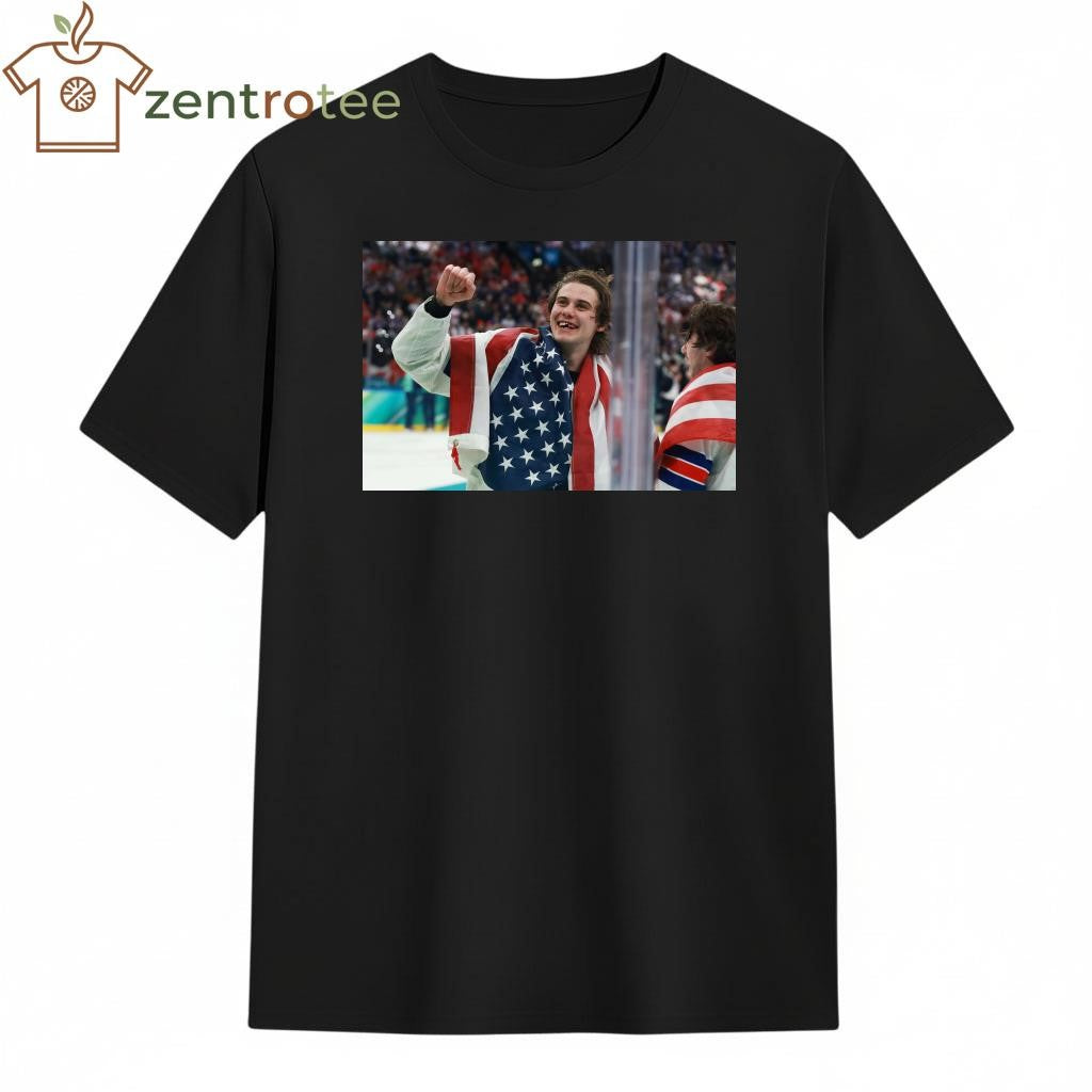 Jack hughes fist celebration shirt
