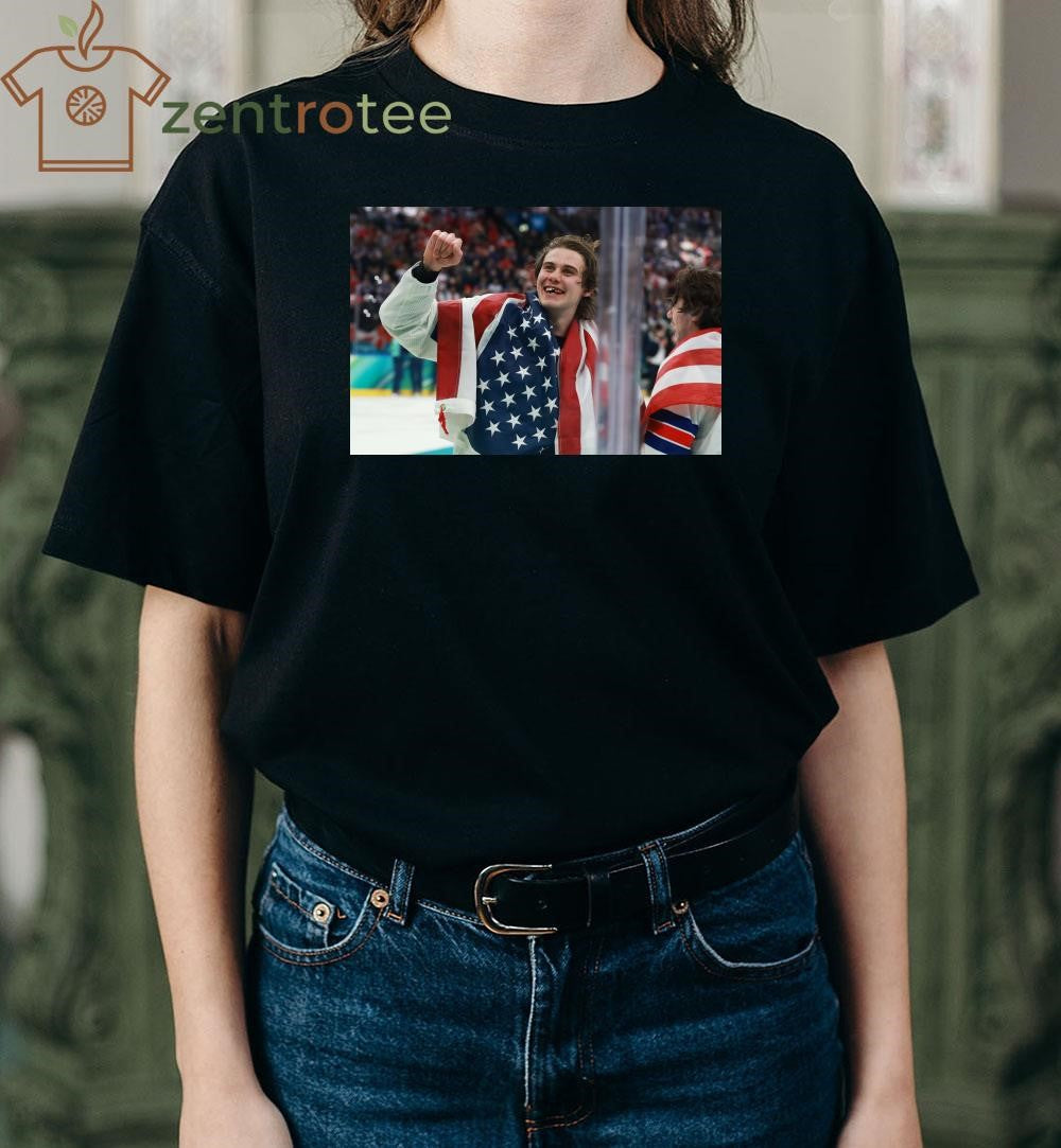 Jack hughes fist celebration shirt