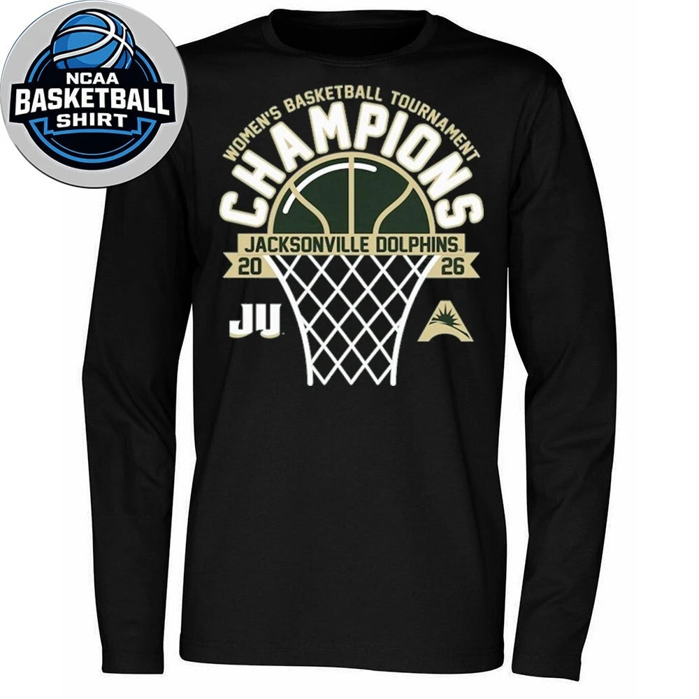 Jacksonville Dolphins 2026 ASUN Women’s Basketball Tournament Champions Logo Shirt