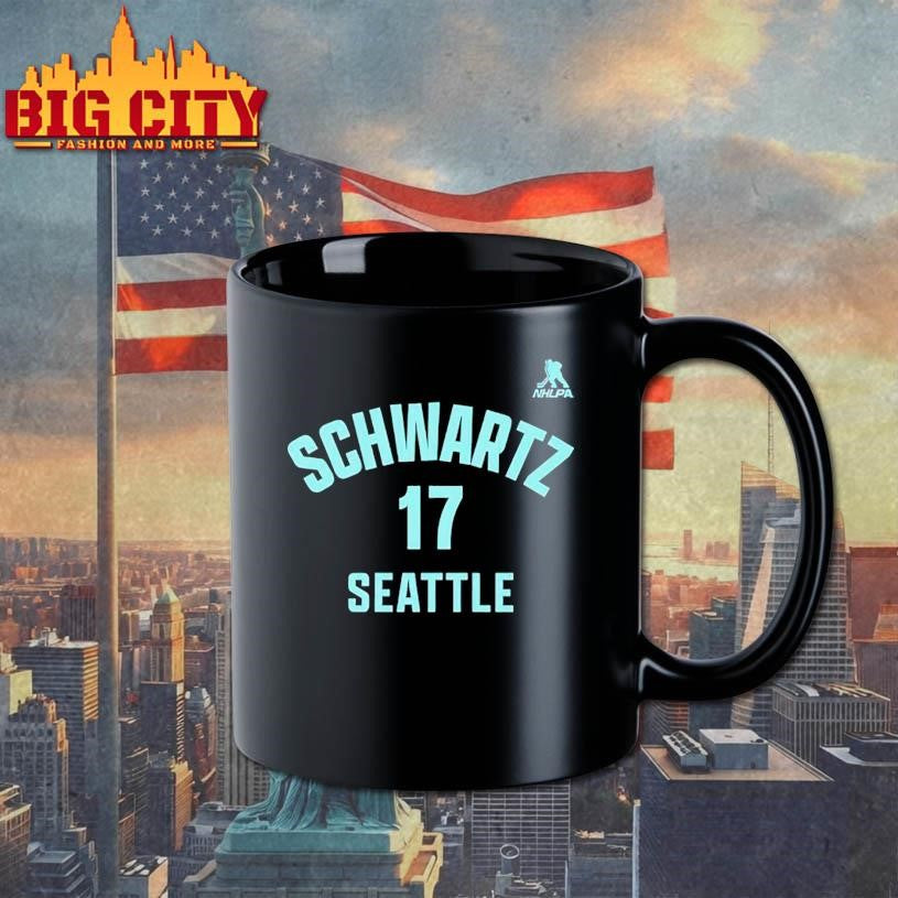 Jaden Schwartz #17 Seattle Name &amp; Number Shirt