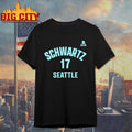 Jaden Schwartz #17 Seattle Name &amp; Number Shirt