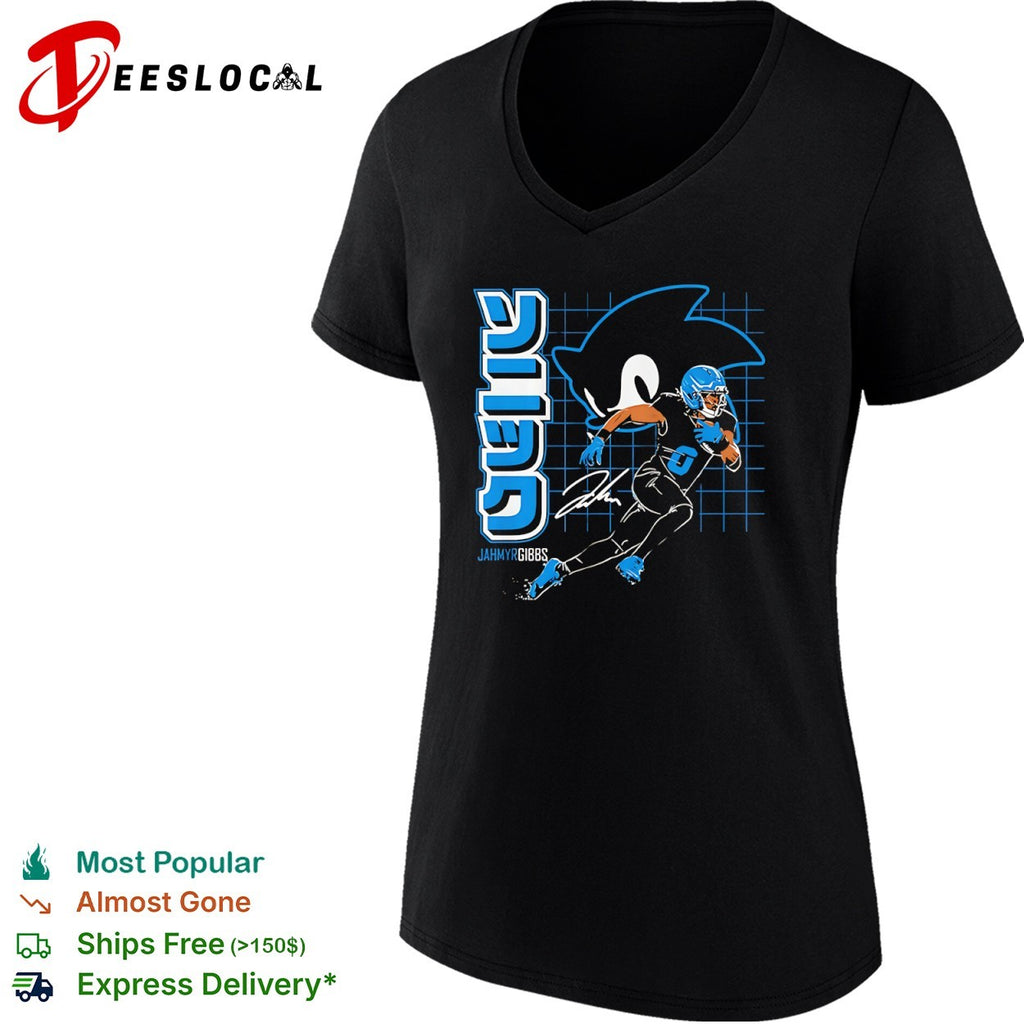 Jahmyr Gibbs Detroit Lions NFL the Hedgehog Signature shirt