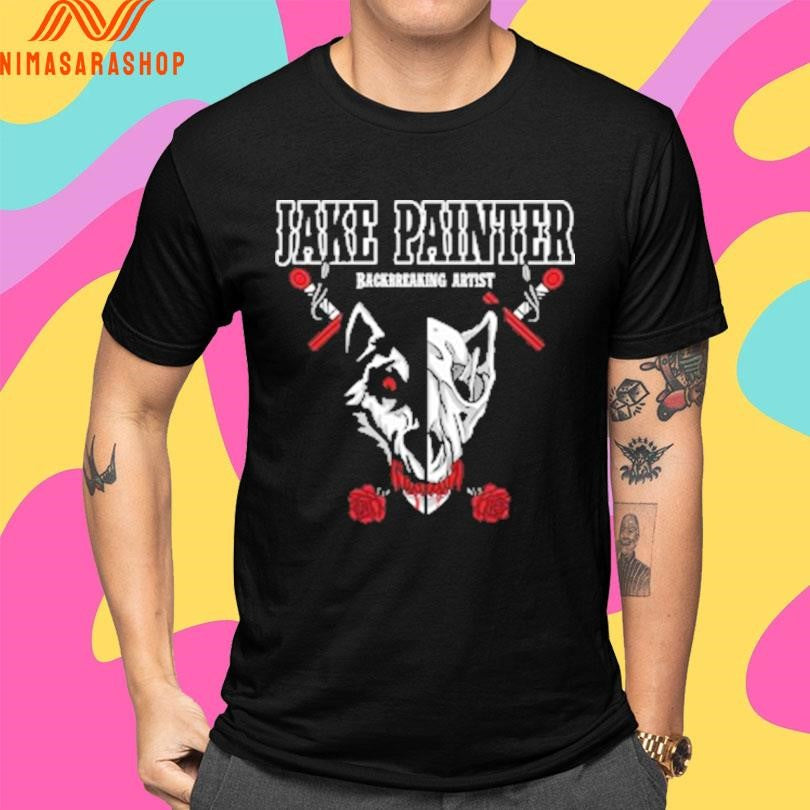 Jake Painter Back Breaking Artist Wolf Shirts