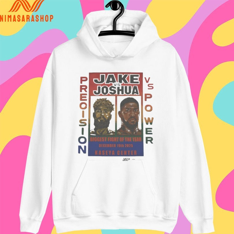 Jake Vs Joshua Precision Vs Power Biggest Fight Of The Year December 19th 2025 Kaseya Center Shirts