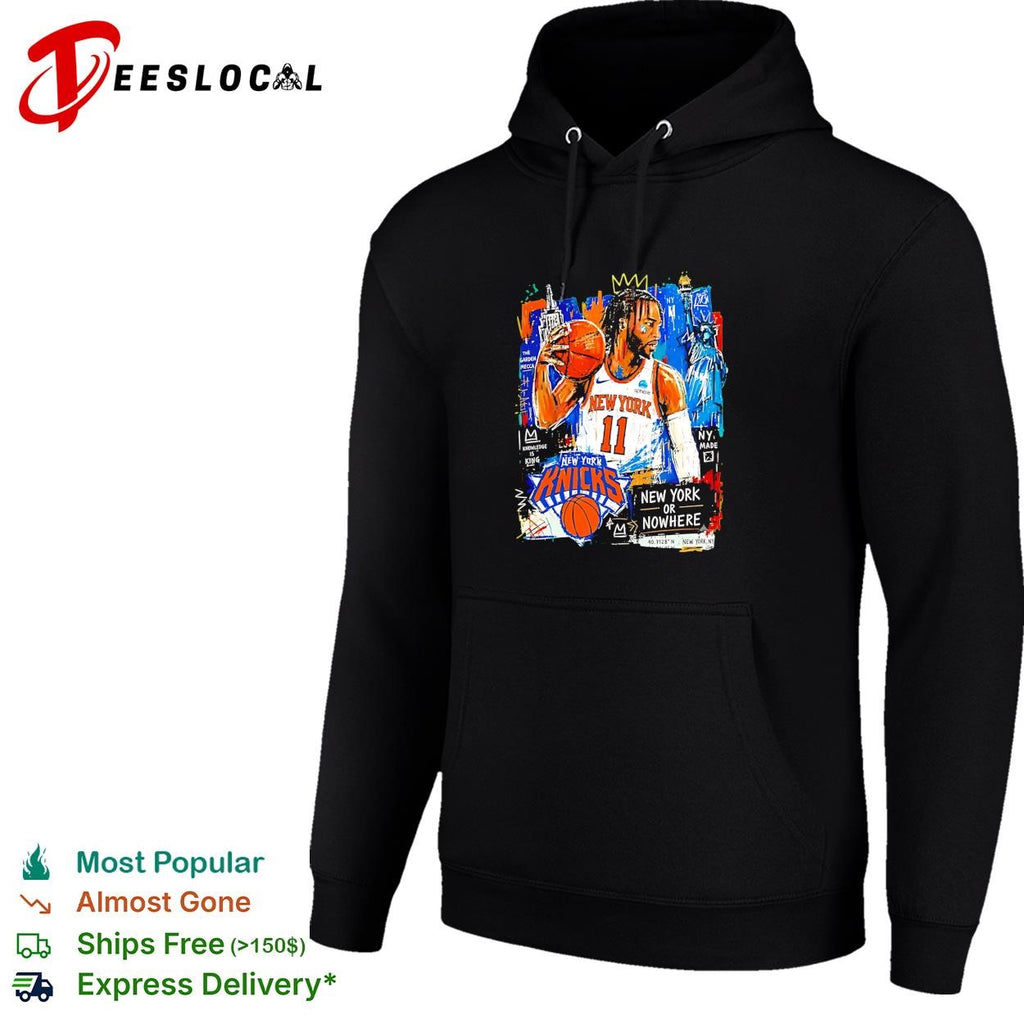 Jalen Brunson 11 New York Knicks to nowhere graffiti street art poster shirt