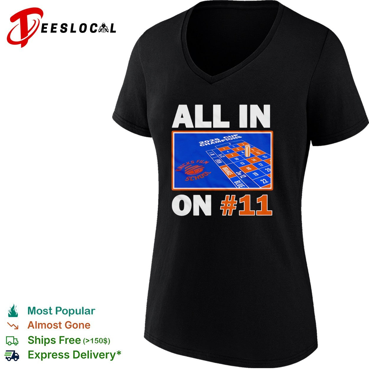 Jalen Brunson All in on 11 New York Knicks NBA 2025 shirt