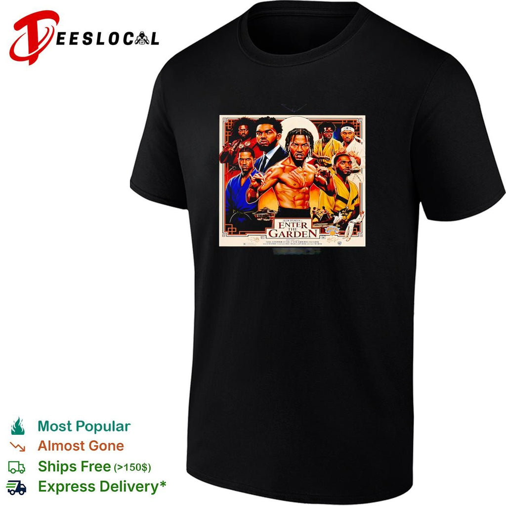 Jalen Brunson Enter the Garden Bruce Lee parody New York Knicks Finals art shirt