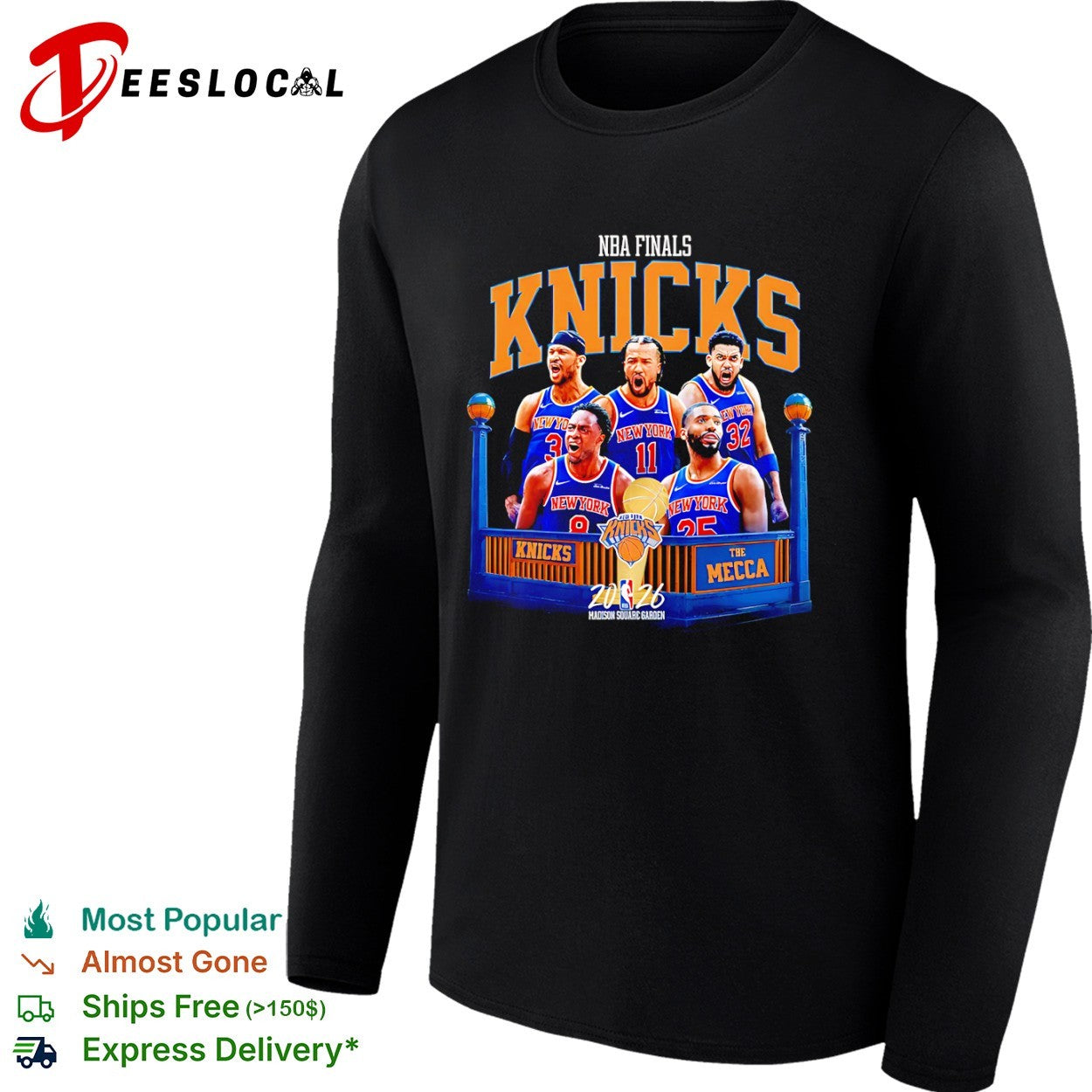 Jalen Brunson Josh Hart Karl Anthony Towns OG Anunoby Mikal Bridges New York Knicks 2026 shirt