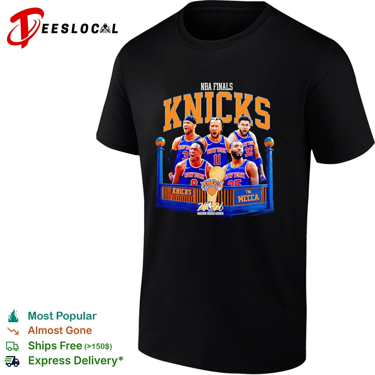 Jalen Brunson Josh Hart Karl Anthony Towns OG Anunoby Mikal Bridges New York Knicks 2026 shirt