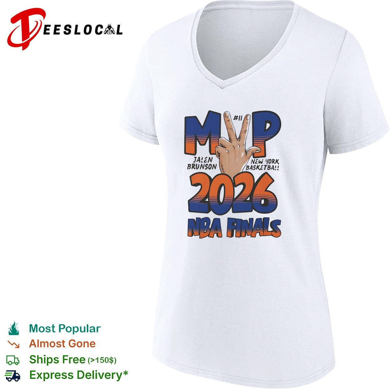 Jalen Brunson New York Basketball MVP 2026 NBA Finals shirt