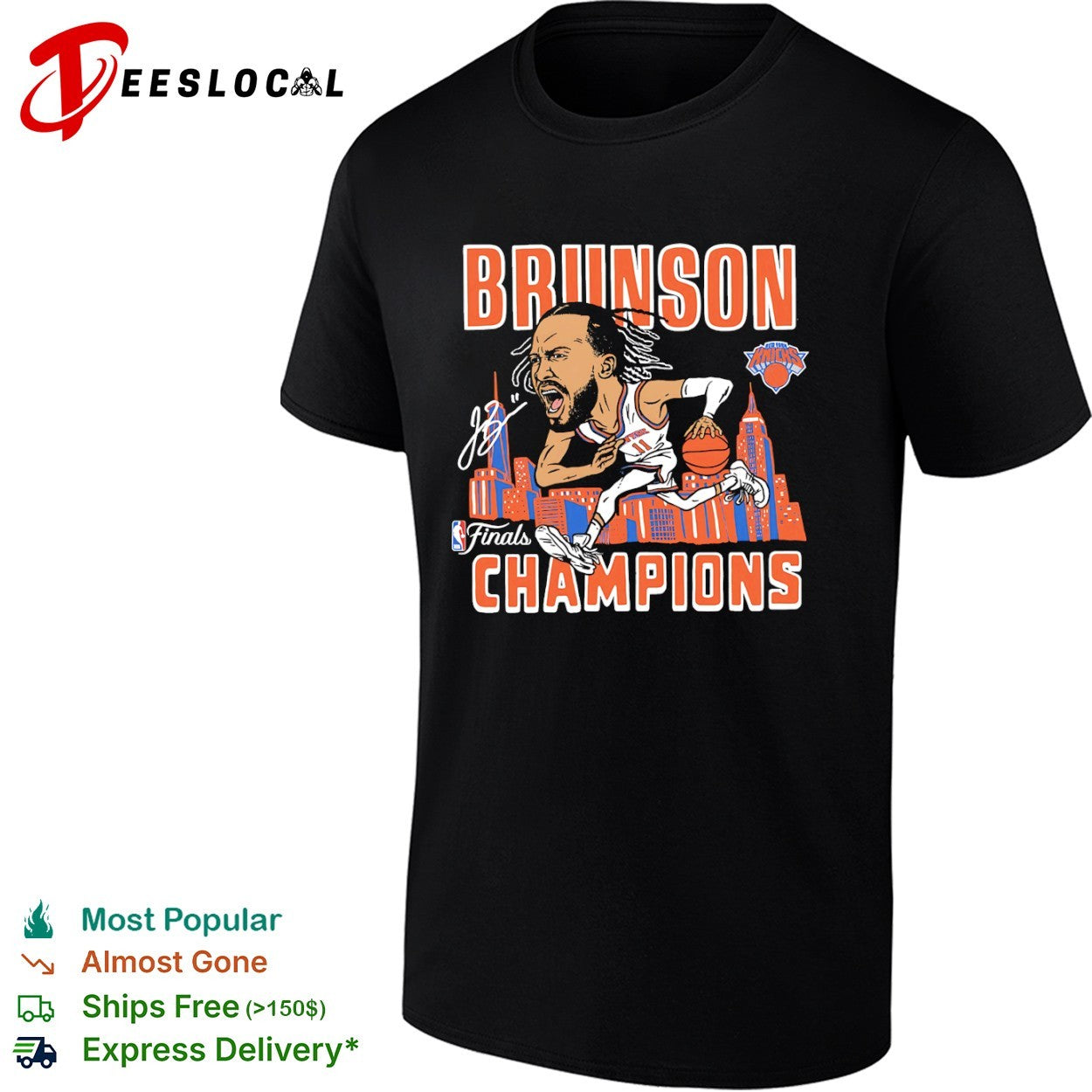 Jalen Brunson New York Knicks Finals Champions Bruinson signature shirt