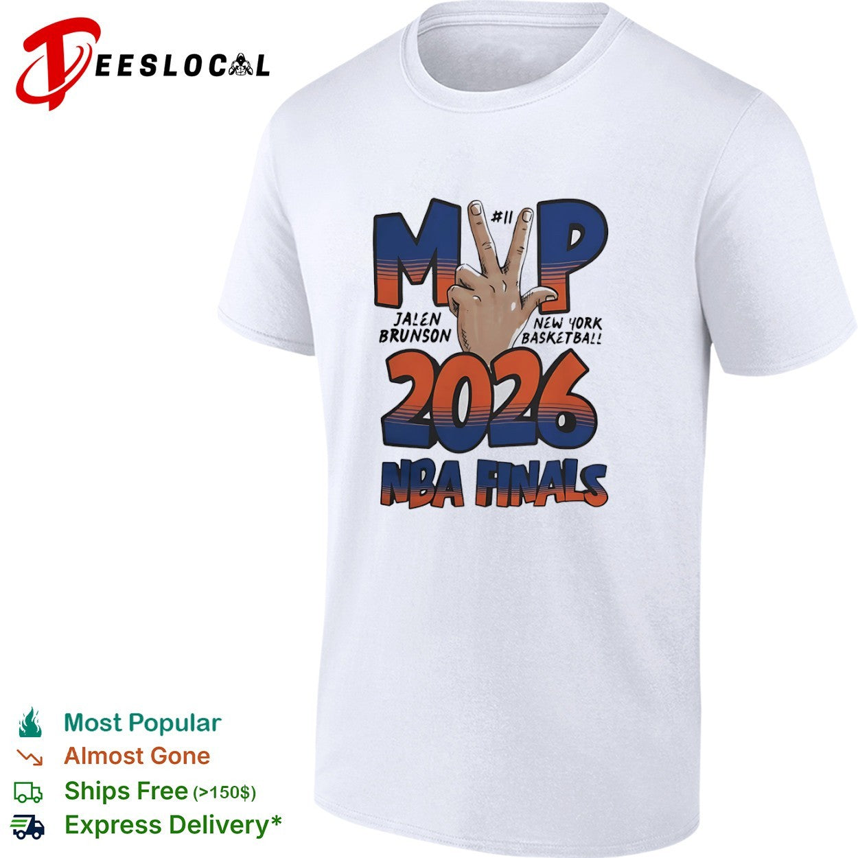 Jalen Brunson New York Knicks NBA 2026 Finals MVP shirt
