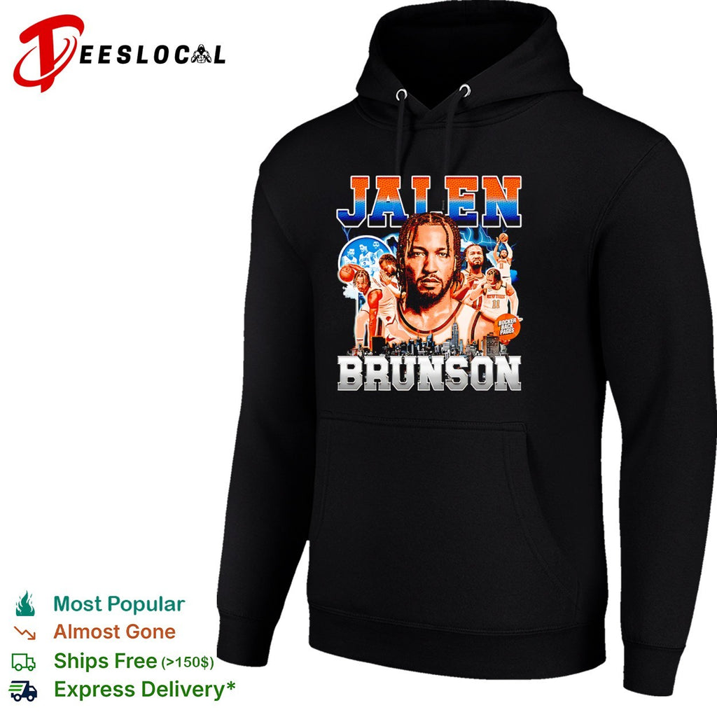Jalen Brunson New York Knicks NBA Bocker Back Pages shirt