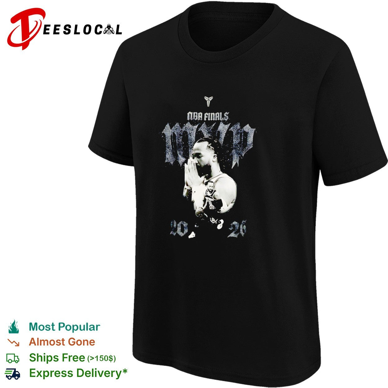 Jalen Brunson New York Knicks NBA Finals MVP 2026 x Kobe Bryant Logo shirt