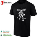 Jalen Brunson New York Knicks NBA Finals action portrait signature shirt