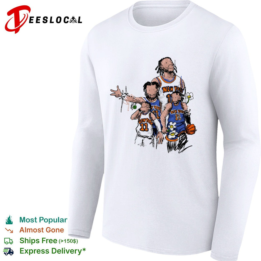 Jalen Brunson New York Knicks NBA Jamfee flower basketball shirt