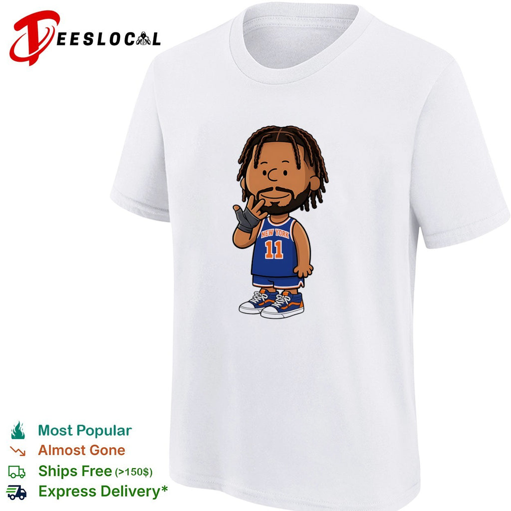 Jalen Brunson New York Knicks NBA Peanuts Cartoon Shirt