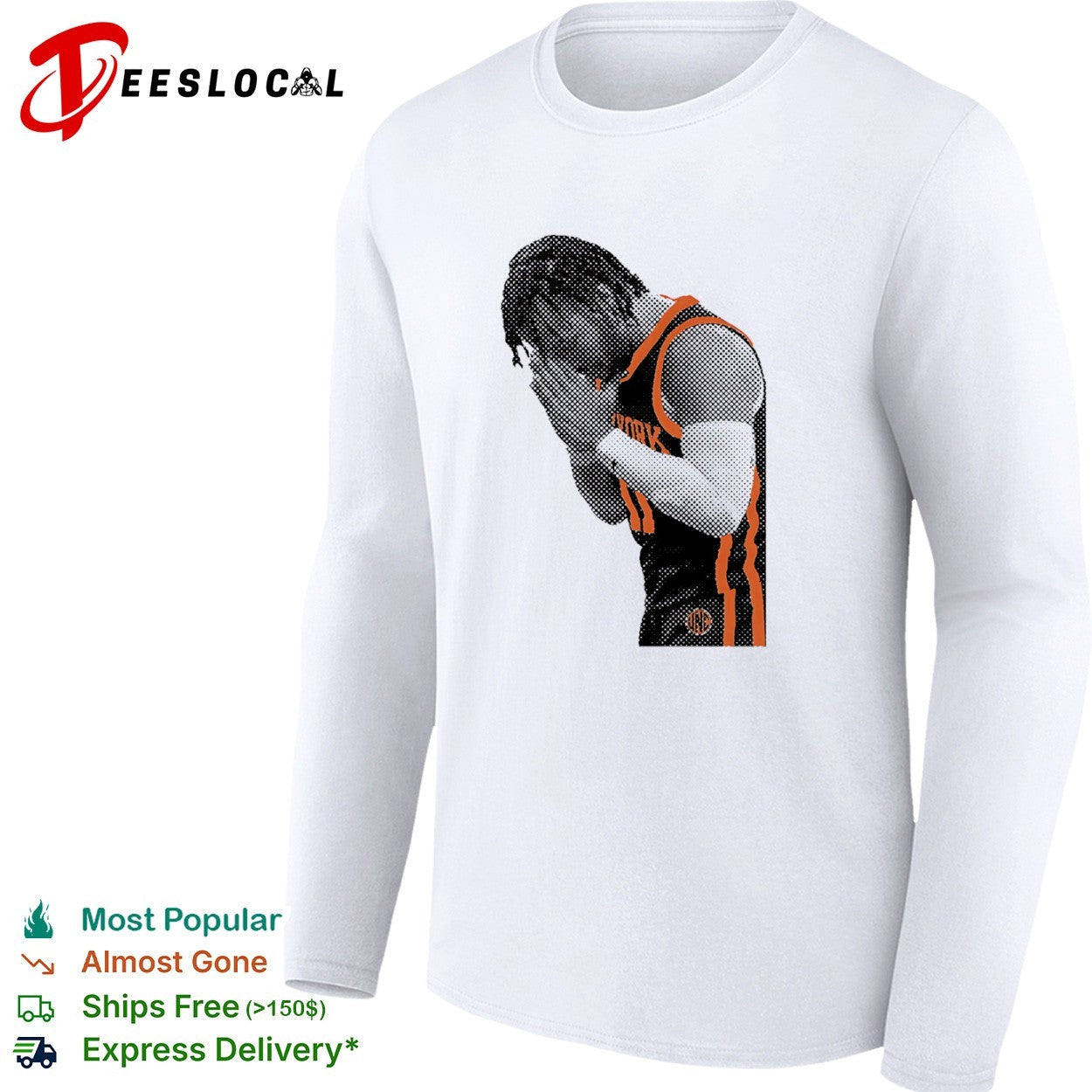 Jalen Brunson New York Knicks NBA portrait shirt