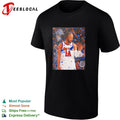 Jalen Brunson New York Knicks confetti championship celebration action photo shirt