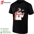 Jalen Brunson New York Knicks number 11 autograph photo signature shirt