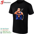 Jalen Brunson New York Knicks number 11 fist bump portrait shirt