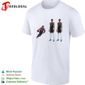 Jalen Brunson New York Knicks vs Victor Wembanyama San Antonio Spurs comparison shirt