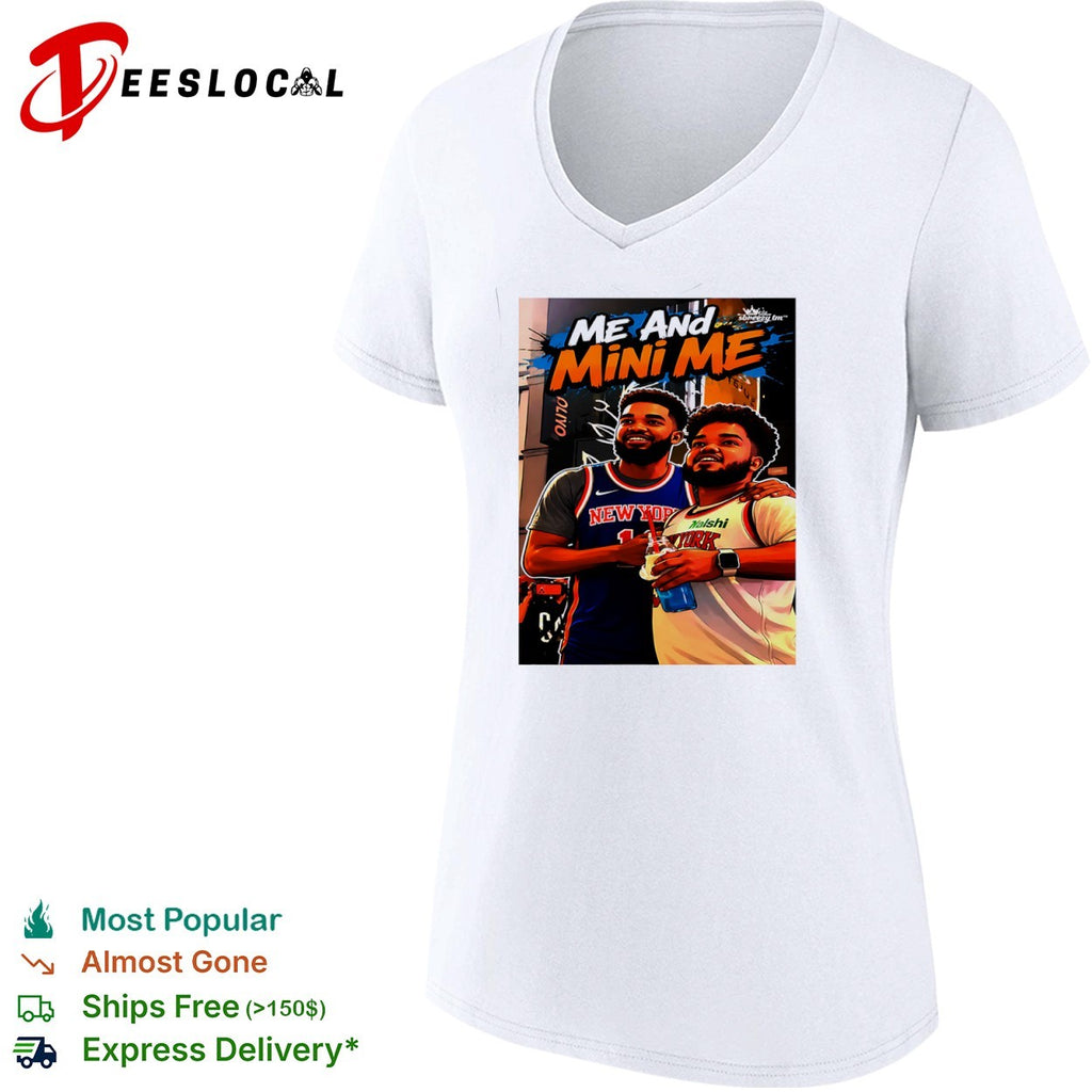Jalen Brunson and Josh Hart New York Knicks Me and Mini Me NBA shirt