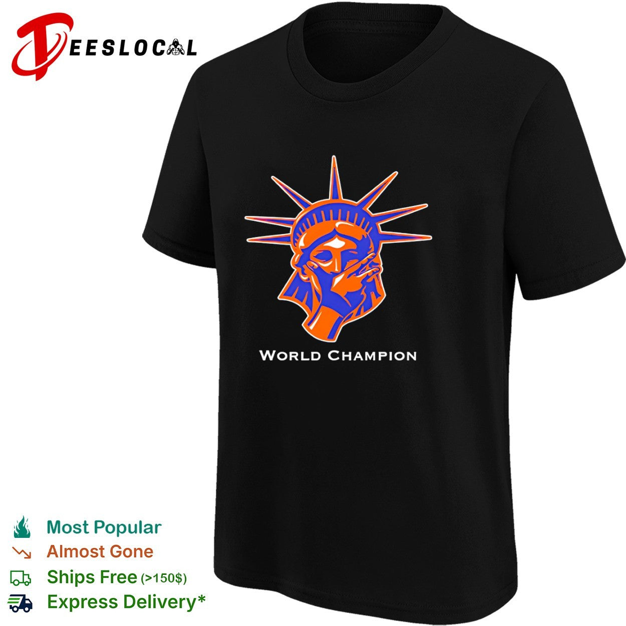 Jalen Brunson x Statue of Liberty New York Knicks World Champion shirt