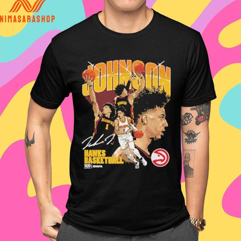 Jalen Johnson Atlanta Hawks Basketball Collage Shirts