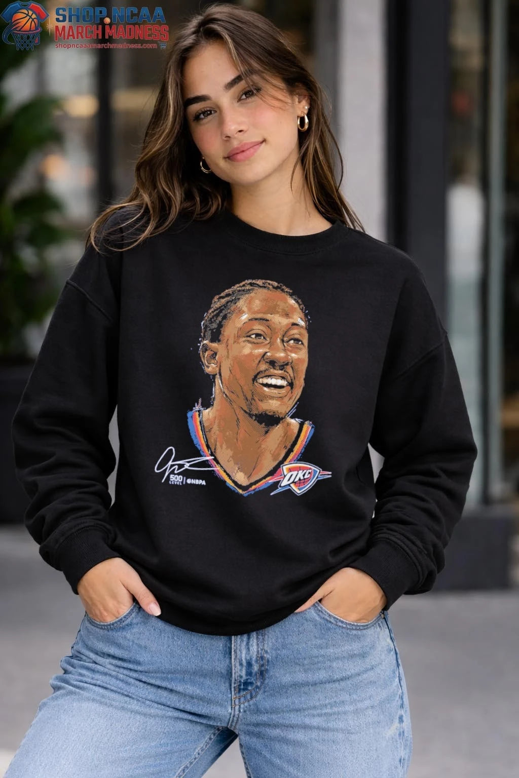 Jalen Williams Oklahoma City Thunder Portrait Signature T-Shirt